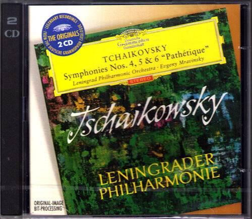 Evgeny MRAVINSKY: TCHAIKOVSKY Symphony No.4 5 6 DG 2CD Leningrad Tschaikowski - Picture 1 of 1