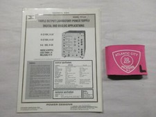 POWER DESIGNS MODEL TP325 TRIPLE OUTPUT LABORATORY POWER SUPPLY TECHNICAL DATA
