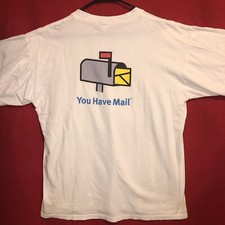 VTG AOL American Online You Have Mail Silicon Valley Tech T-Shirt XL