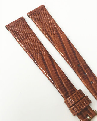 Time Fashion Genuine Teju Lizard Brown Tone 13mm Leather 