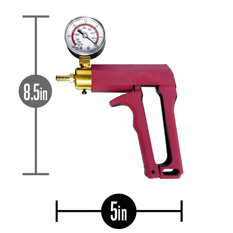 Hand Grip Air GaugePumpIncreasePenisSizeEnhancerErectionEnlarger