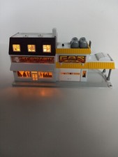 1989 Vintage Lewis Galoob Micro Machines City Scenes Gas Station Lights No cars