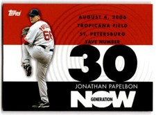 2007 Topps Generation Now Jonathan Papelbon Boston Red Sox #GN510