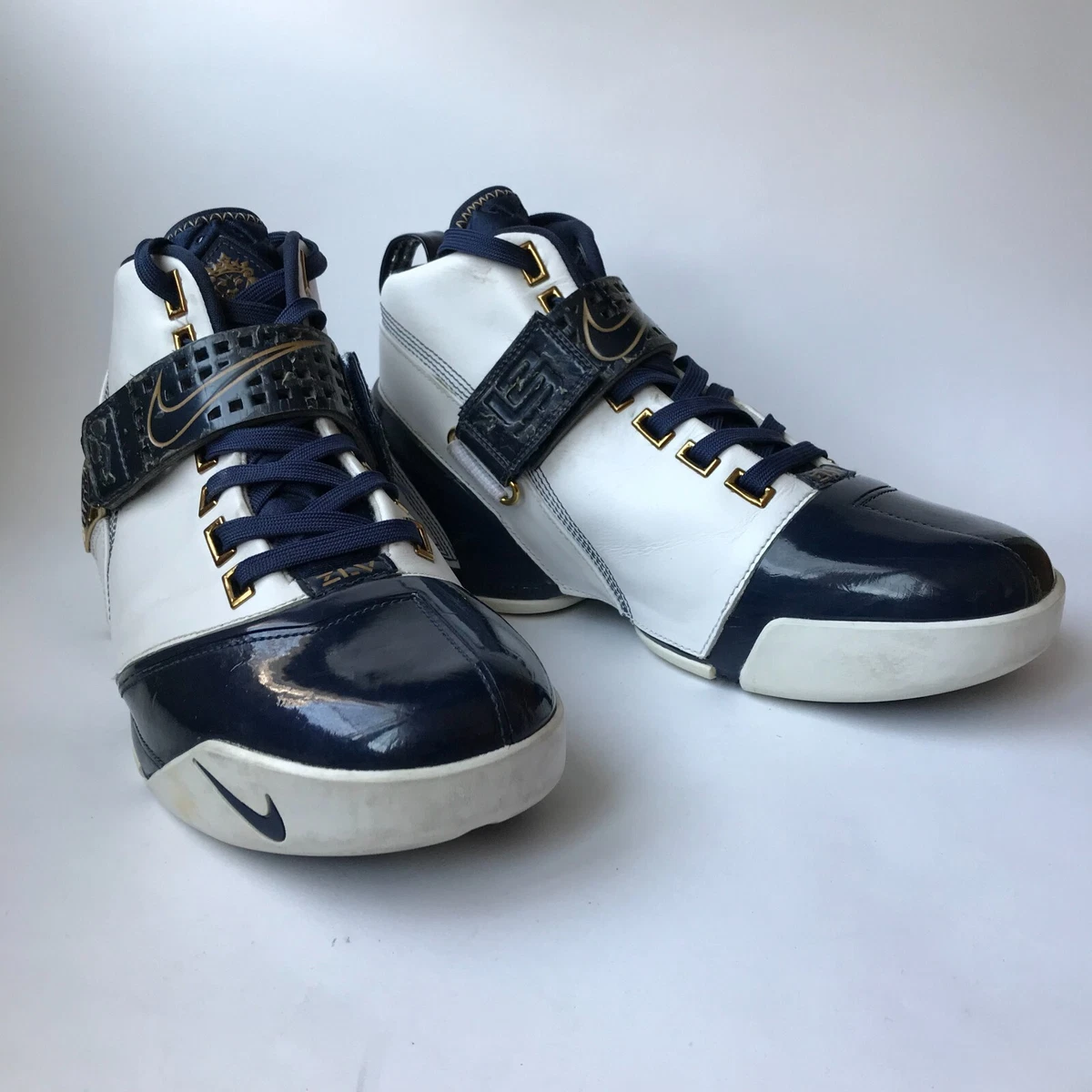 Nike Zoom LeBron 5 White Midnight Navy for Sale | Authenticity