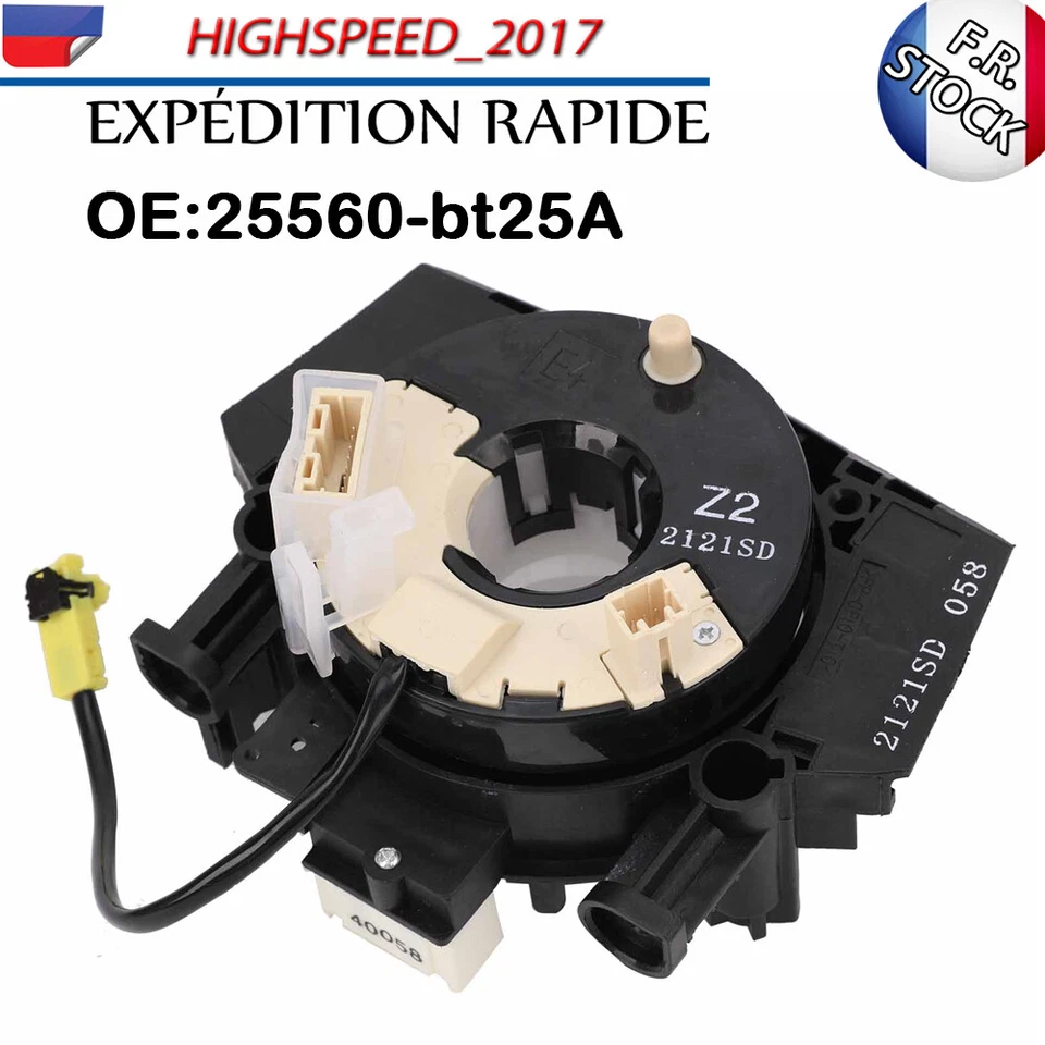 Contacteur Tournant Ressort pour Nissan Qashqai +2 J10 25560BT25A 25560BT23A - Photo 1/4