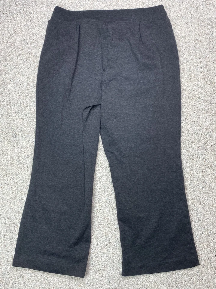 Studio 1940 Womens Pants sz 14/16 Short Dark Gray Bootcut Leg Flat Front Stretch - Image 3 of 4