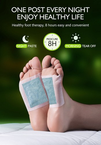 Detox foot patches Pads Stress Relief Sleep Improvement Nature Toxin Removal - Picture 5 of 14