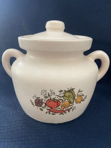 McCoy Pottery - Vintage - Spice Delight - Bean Pot - Cookie Jar