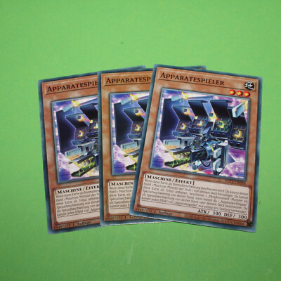 YuGiOh Playset POTE-DE094 Apparatespieler Common 3x
