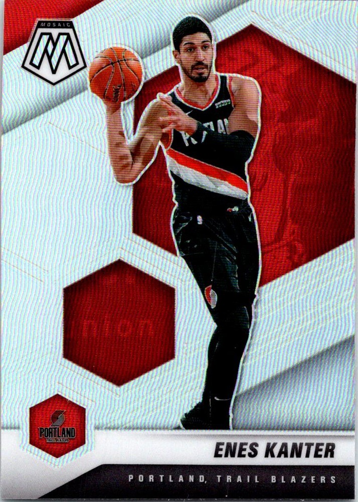 2020-21 Panini Mosaic #120 Enes Kanter Silver