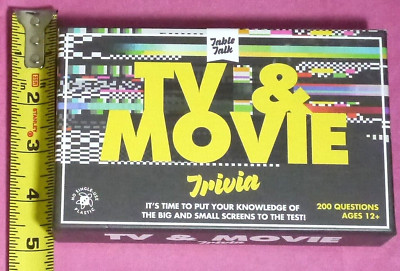 NEW Table Talk TV & Movie Trivia Card Game 200 Questions Ages 12+