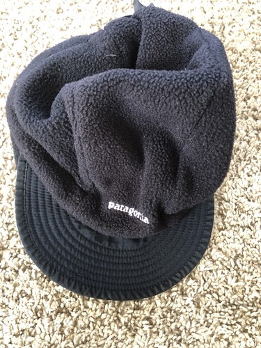 Patagonia womens hat visor black knit 