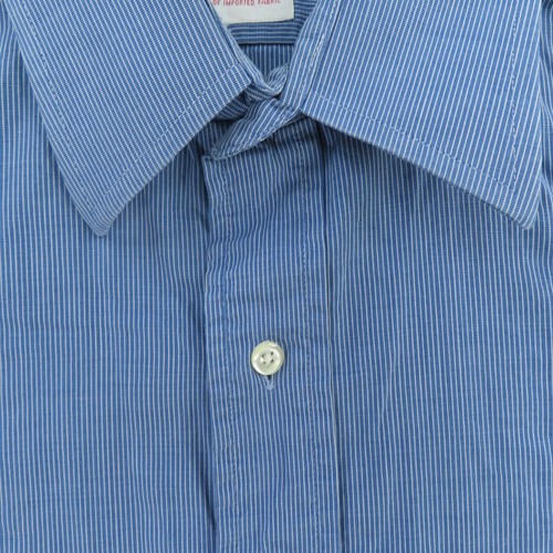 Brooks Brothers Shirt Mens Large 16 Blue Striped French Cuff Makers USA - Picture 4 of 8