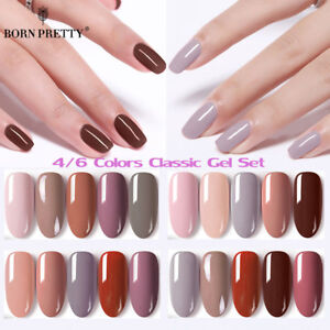 4 6 Farben Set Caramel Series Uv Gel Nagellack Pink Manikure Born Pretty Ebay