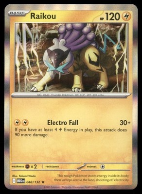 Raikou 048/132 ME01: Mega Evolution Holo Near Mint NM