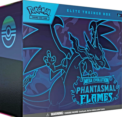 #ad Pokémon TCG: Mega Evolution – Phantasmal Flames Elite Trainer Box ETB – $107.99