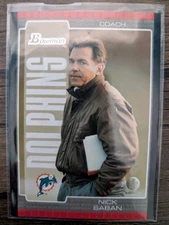 NICK SABAN 2005 Bowman 1st Edition #73 RC Rookie Card PWE