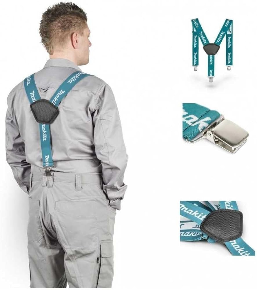 Makita E-05402 Ultimate Blue Clip on Braces Cushioned Pad Painter Strap System