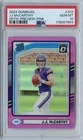 2024 Panini Donruss JJ McCarthy Optic Preview PINK Rated Rookie #303 PSA 10 GEM