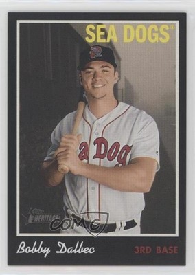 2019 Topps Heritage Minor League Edition Black 44/50 Bobby Dalbec #28 0c1x