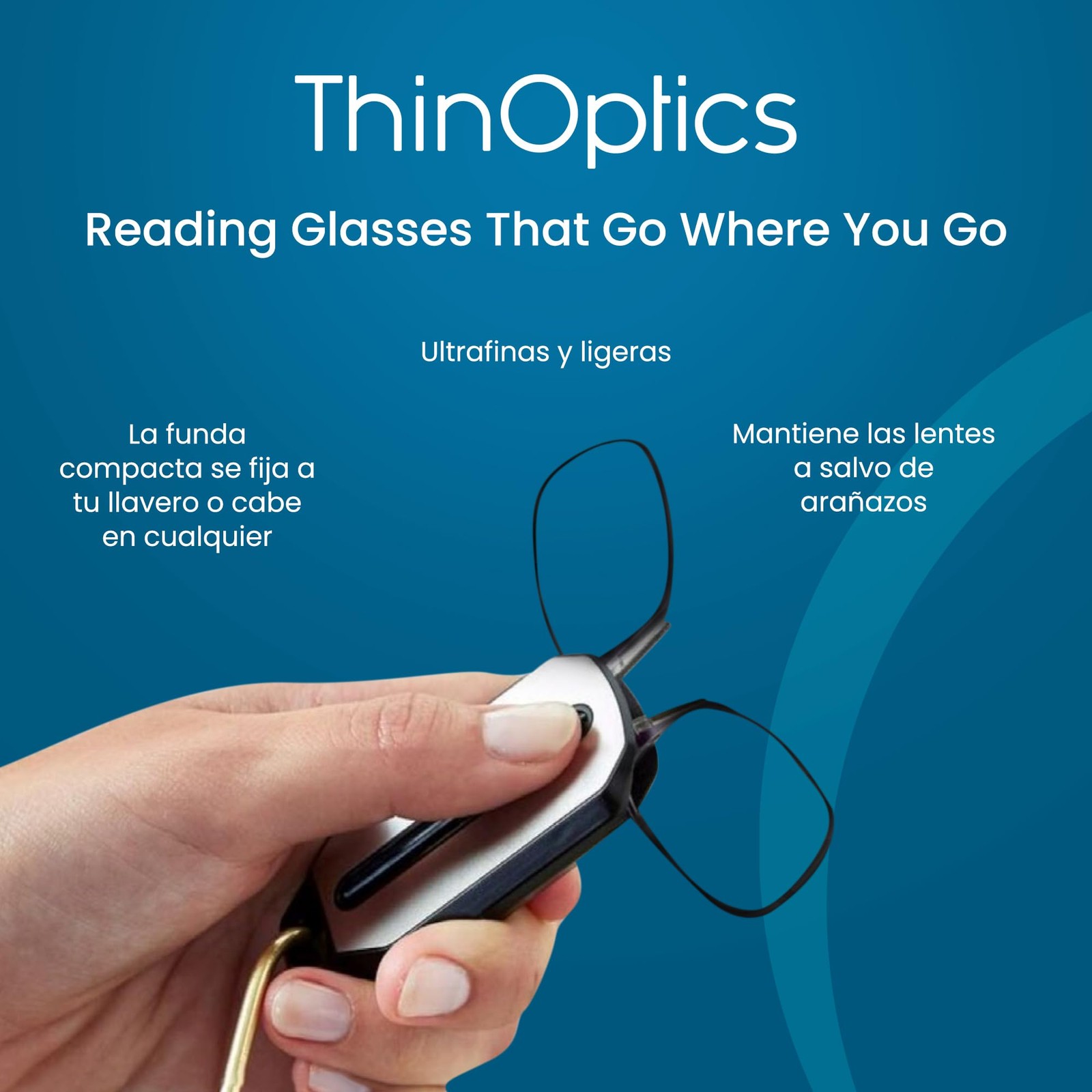 Lunettes de lecture 1,50 ultra légères avec étui de protection nomade - 3