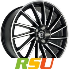 4x Diewe Briosa nero machined 8.5x19" ET50 LK5 108 ML 63.4 Alufelgen 19 Zoll