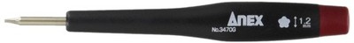 Anex Special Precision Screwdriver 5 Groove 1.2mm No.3470-G 12 Pieces