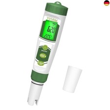 YINMIK pH Messgerät Wasser, Digitales pH Messgerat 4 in 1 pH ppm EC Temperatur