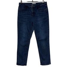 J Jill Jeans Womens 10 31x27 Blue Smooth Fit Slim Ankle Dark Wash