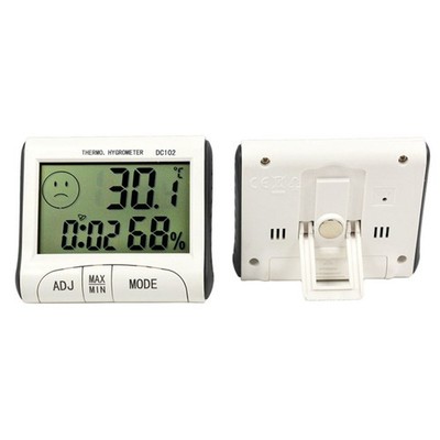 LED Digital Thermometer Alarm Clock Humidity Meter Hygrometer Room Temperature