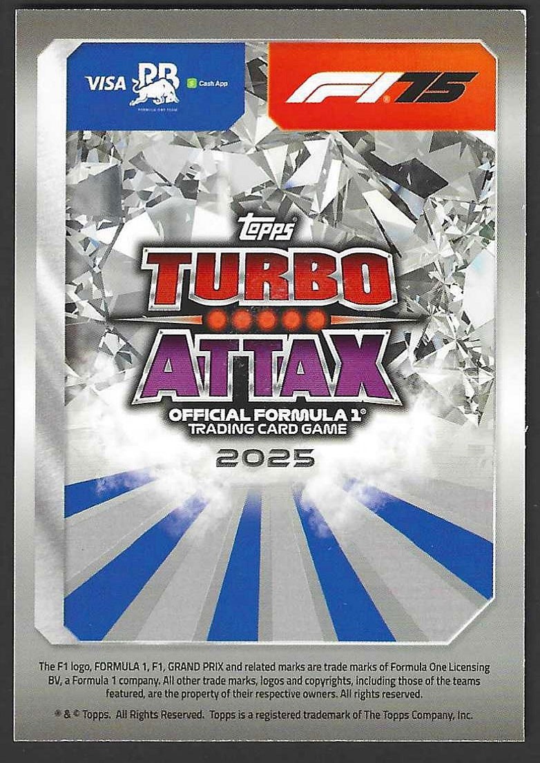 2025 Topps Turbo Attax #348 Liam Lawson Supernova | eBay