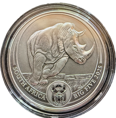2025 South Africa 1 oz Silver Big 5 III Rhino BU NGC MS70 | eBay