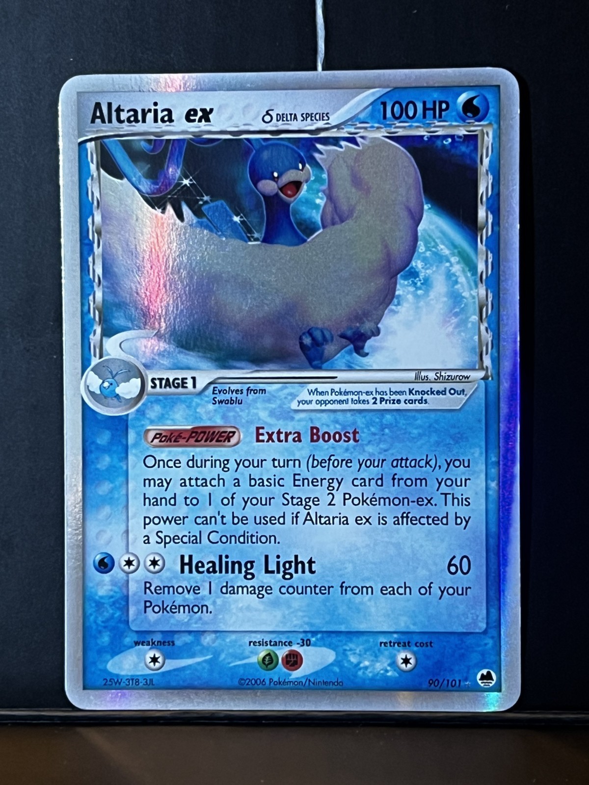 Altaria ex (Delta Species) 90/101 EX Dragon Frontiers Holo