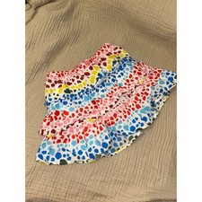 Mini Boden Girls Rainbow Polka Dot Tiered Ruffle Skirt Size 5-6Y 116cm Cotton