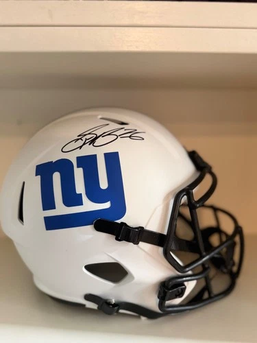 Saquon Barkley New York Giants signed full size helmet- Lunar Eclipse