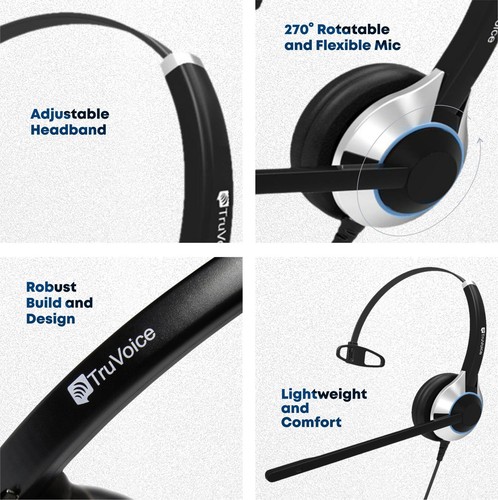 TruVoice Computer Headset Bundle for Training | Monitoring | Supervising : In... - Photo 7 sur 7