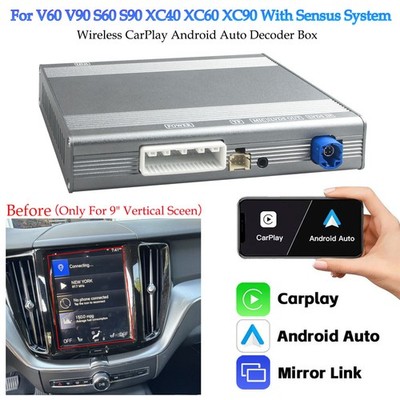 Wireless CarPlay Decoder Box For Volvo V60 V90 S60 S90 XC40 XC60 XC90 W/Sensus