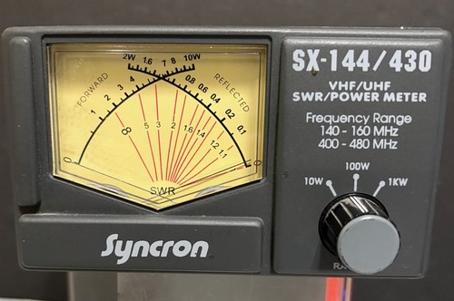 Syncron SX-144/430 Ham Radio SWR-Wattmeter, VHF/UHF (good condition, tested)