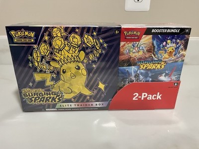 Pokémon Surging Sparks Elite Trainer Box ETB/Booster Bundle Costco 2-Pack SEALED