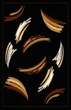 Home Dynamix Zone 847-502 Black Area Rug - 3' 7" x 5' 3"