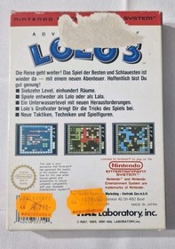 Nintendo NES Adventures Of Lolo 3 - PAL CIB