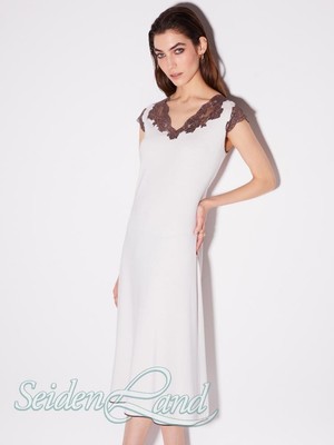 Modal Jersey Nachthemd ärmellos hellbeige von Chiara Fiorini Giada