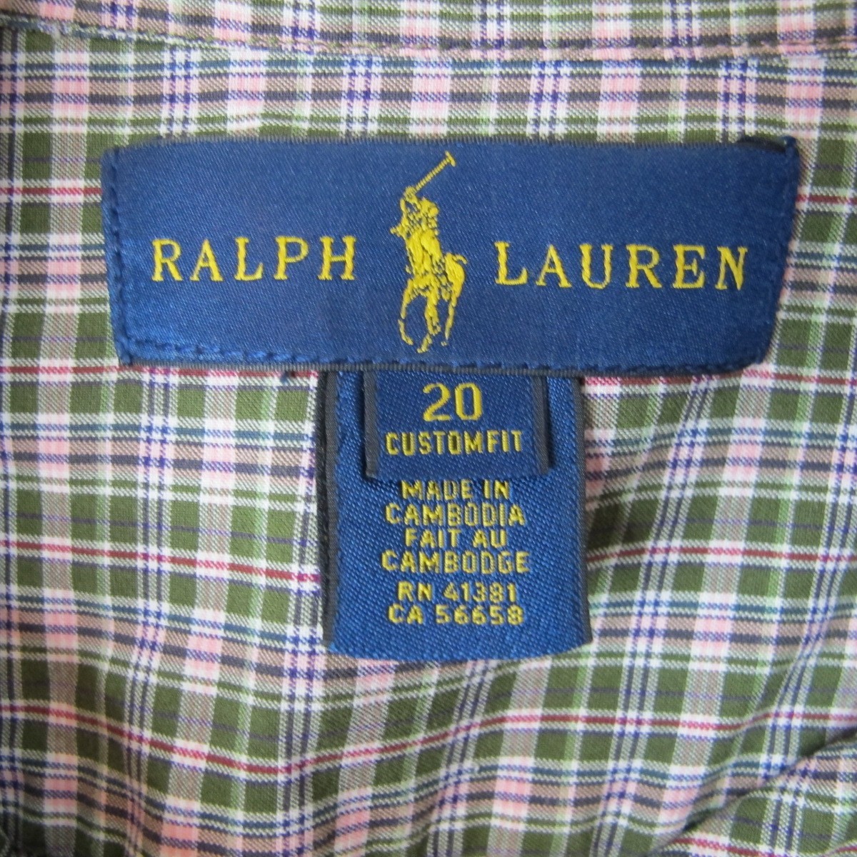 Ralph Lauren Custom Fit Long Sleeve Button Down Shirt Women's Size 20 Plaid thumbnail 4