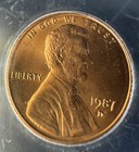 FIERY 🔥1987-D Lincoln Cent ICG MS68 RD (Red) Austin Hutto Signature Small Cent — photo 7