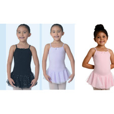 Dance New Clearance Leotard Dress Danz N Motion 259 Black Sparkle Medium Child