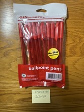 Office Depot Ballpoint Pens Red medium Point 10 Count 1.0 MM