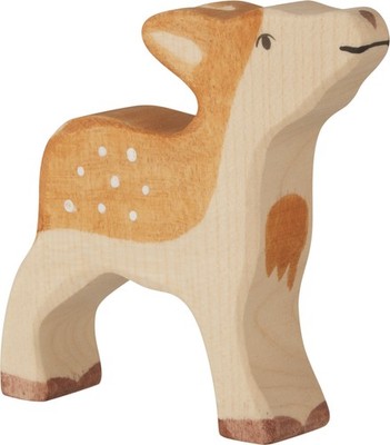 KITZ von Holztiger Rehkitz Waldtier Holztier Holzreh spielgut-Auszeichnung NEU