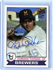 2019 Topps Archives Gorman Thomas Autographed Fan Favorite Baseball Card