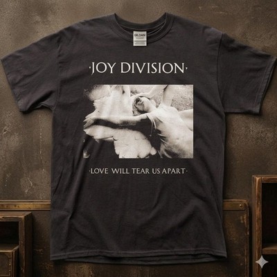 Joy Division Love Will Tear Us Apart Mens New Black Band Graphic Unisex  T-shirt
