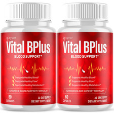  2 Pack Vital B Plus Advanced Blood Support Supplement VitalBPlus 120 Capsules